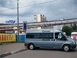 Бесплатный автобус Genser в пункт аренды автомобилей АрендаАвто-трц на ул.Добролюбова